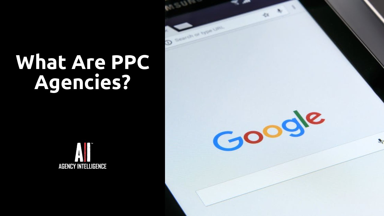 What are PPC agencies?